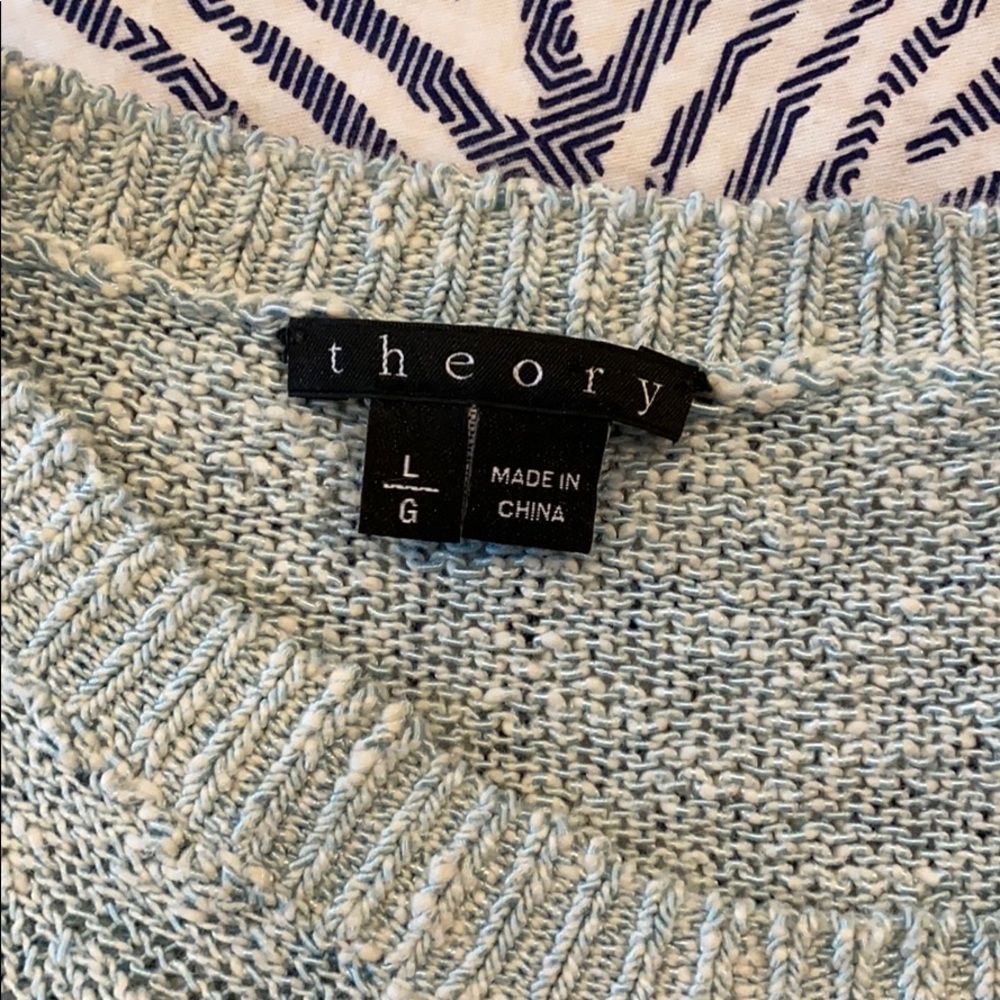 Theory Color-Block Knitted Crewneck Sweater - image 2